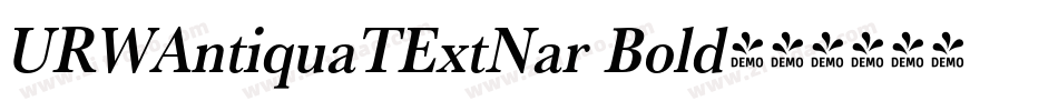 URWAntiquaTExtNar Bold字体转换